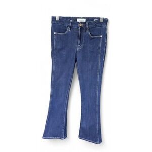 Frame Le Crop Mini Boot Jeans Women's Size 25 Dark Wash Stretch Denim